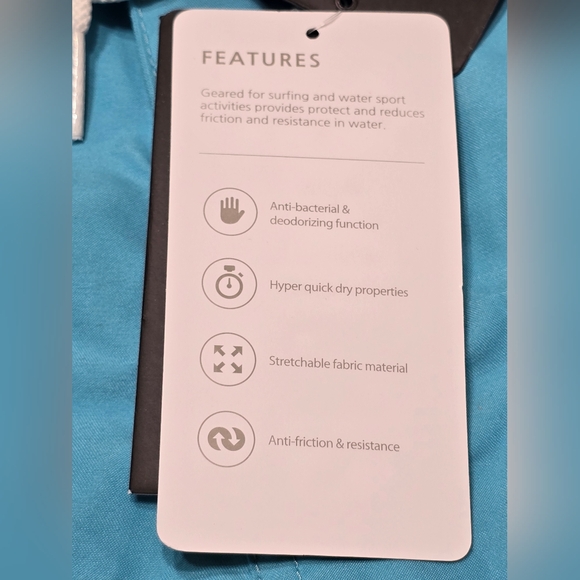 🤩Host Pick❤️NWT Tesla Rashguard Swim Shorts Women's Size Small - Picture 9 of 11